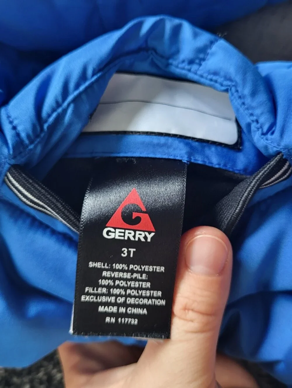 Gerry toddler boy reversible winter jacket size 3T Blue